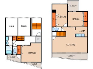 ＯＳＭ植田　弐番館の物件間取画像